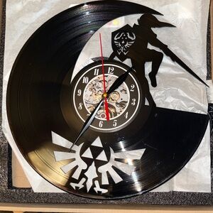 Zelda Vinyl Record  Wall Clock